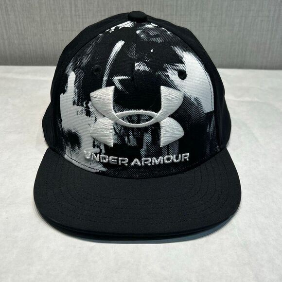 Under Armour UA Snapback Youth Hat Black White - Picture 1 of 9
